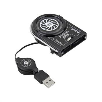Bluelans Mini Vacuum LED USB Cooler Air Extracting Cooling Pad Fan for Notebook Laptop - 5