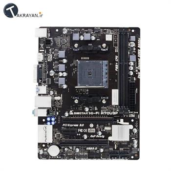مادربرد بایوستار مدل Hi-Fi A70U3P Ver 6.2 سوکت +FM2 - 3