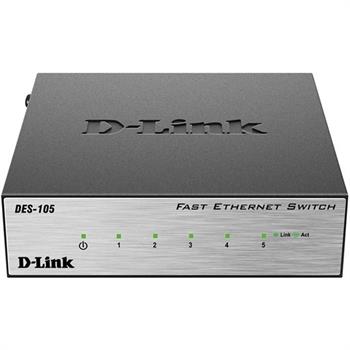 سوییچ 5 پورت دسکتاپ دی-لینک مدل DES-105 - 5