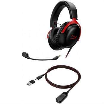 هدست گیمینگ با سیم هایپرایکس HyperX Cloud III Black/Red - 3