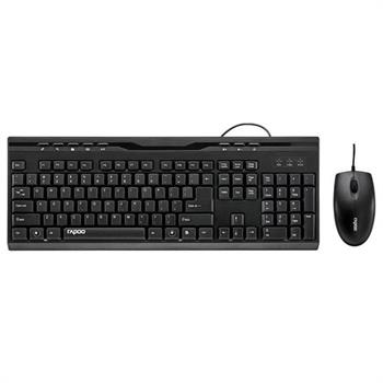 کیبورد و ماوس با سیم رپو مدل ایکس NX1710 - 8