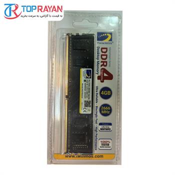 رم دسکتاپ DDR4 تک کاناله 2666 مگاهرتز CL19 تواینموس مدل 4DCS3JMPE ظرفیت 4 گیگابایت - 3