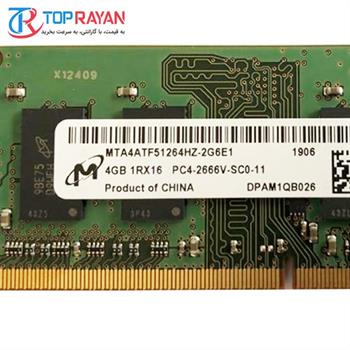 رم لپ تاپ DDR4 2666 میکرون مگاهرتز CL19 میکرون ظرفیت 4 گیگابایت - 2