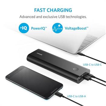 شارژر همراه انکر مدل A1371 PowerCore Plus با ظرفیت 20100 میلی آمپر ساعت به همراه کابل USB-C - 8