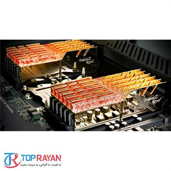 رم کامپیوتر RAM جی اسکیل دو کاناله مدل Trident Z Royal RG DDR4 4266MHz CL17 Dual ظرفیت 32 گیگابایت - 3