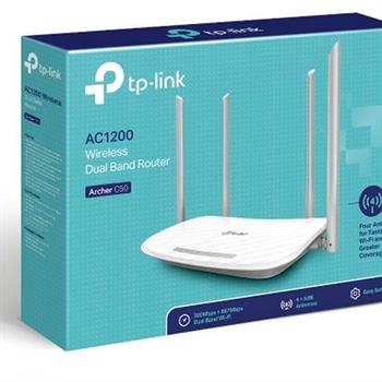 روتر وایرلس چهار پورت دو باند تی پی لینک AC1200 Archer C50 - 4