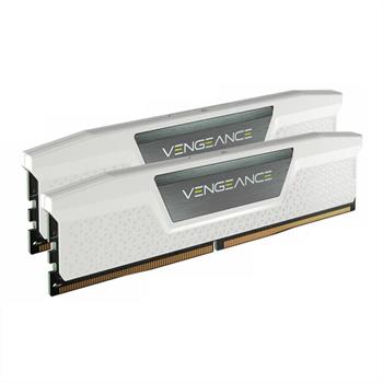 رم کورسیر دو کاناله سفید VENGEANCE White 64GB 32GBx2 5200MHz CL40 DDR5 - 3