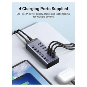 هاب 7 پورت USB 3.0 کلید دار همراه آداپتور یوگرین CM481 - 2