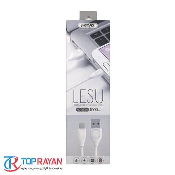 کابل تبدیل USB به microUSB ریمکس مدل LESU RC-050m طول 1 متر - 2