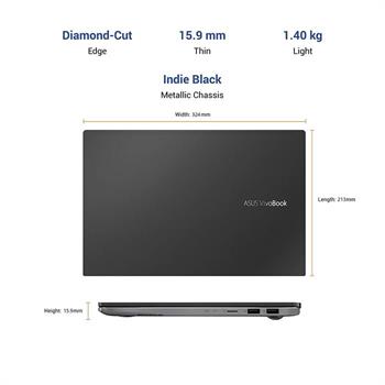 لپ تاپ 14 اینچی ایسوس مدل Vivobook S14 M433IA R7 16GB 1TB SSD Radeon - 4