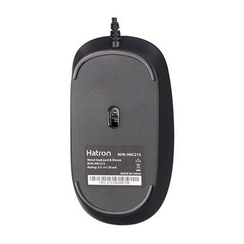 کیبورد و ماوس باسیم هترون مدل HKC215، سوییچ ممبران ، Full-Size - 8