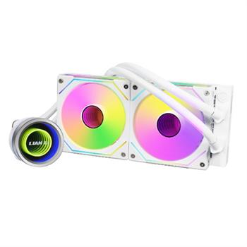 کولر پردازنده مایع لیان لی سفید مدل 240 GA II TRINITY - 2