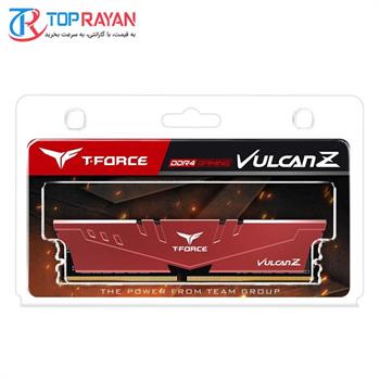 رم کامپیوتر DDR4 تک کاناله 2666 مگاهرتز CL18 تیم گروپ مدل VULCAN Z Gaming ظرفیت 8 گیگابایت - 4
