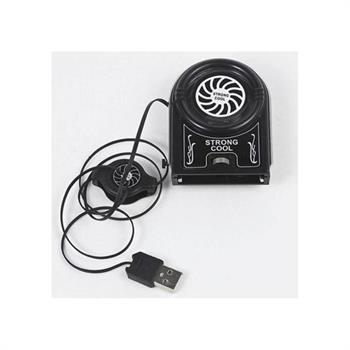 Bluelans Mini Vacuum LED USB Cooler Air Extracting Cooling Pad Fan for Notebook Laptop - 2