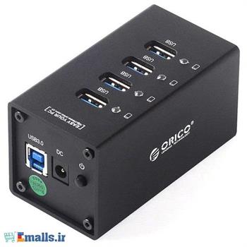 هاب یو اس بی اریکو USB 3.0 فلزی 4 پورت با آداپتور مدل A3H4 - 2