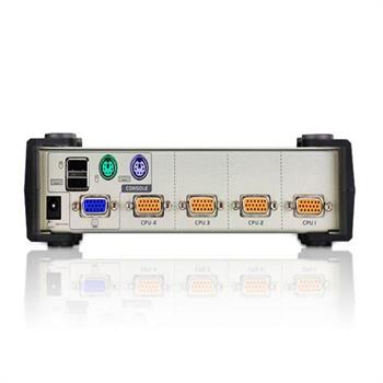 کی وی ام سوئیچ 4 پورت PS/2-USB VGA آتن CS84U - 5