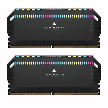 رم کامپیوتر DDR5 دو کاناله 6000 مگاهرتز CL30 کورسیر مدل Dominator Platinum RGB ظرفیت 64 گیگابایت - 4