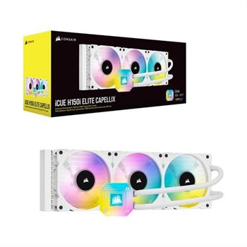 خنک کننده مایع پردازنده کورسیر Corsair iCUE H150i ELITE CAPELLIX White - 4
