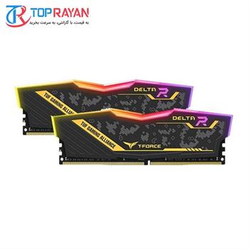 رم تیم گروپ سری T-Force TUF Delta RGB با ظرفیت 32 گیگابایت و فرکانس 3200 مگاهرتز - 4