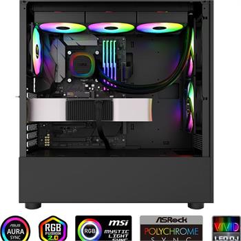 کولر پردازنده مایع گیم دیاس مدل Gamdias Aura GL360 V2 - Black - 5