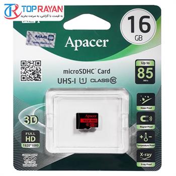 کارت حافظه microSDHC اپیسر مدل AP16G کلاس 10 استاندارد UHS-I U1 سرعت 85MBps ظرفیت 16 گیگابایت - 3