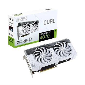کارت گرافیک سفید ایسوس Dual GeForce RTX 4070 White OC Edition 12GB GDDR6X