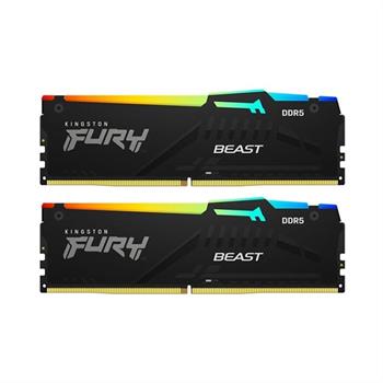 رم کینگستون مدل FURY Beast RGB با ظرفیت 32 گیگابایت فرکانس 5600 مگاهرتز دو کاناله