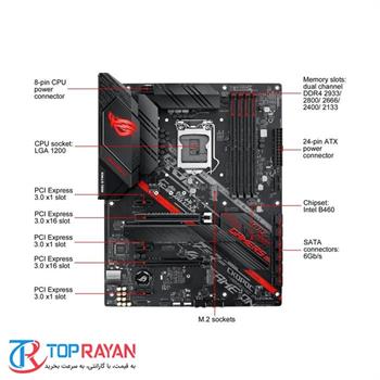 مادربرد ایسوس مدل ROG STRIX B460-H GAMING - 3