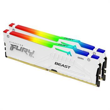 رم کامپیوتر کینگستون سفید مدل DDR5 Fury Beast دو کاناله 5200 مگاهرتز CL36 ظرفیت 64 گیگابایت - 2