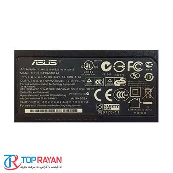 آداپتور لپ تاپ ایسوس 9V 2.5A اصلی کابل دوتایی - 4
