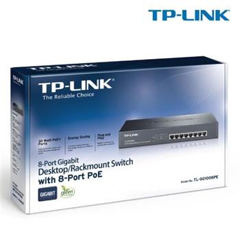 سوییچ 8 پورت گیگابیتی دسکتاپ رکمونت تی پی-لینک به همراه 8 پورت PoE مدل TL-SG1008PE - 6