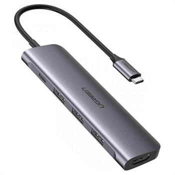 کابل تبدیل Type C به HDMI +USB 3.0*3 +PD power Converter مدل CM136