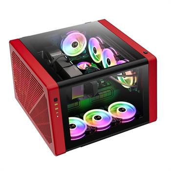کیس کامپیوتر گیم دیاس مدل Neso P1 رنگ مشکی قرمز - 3