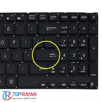 کیبورد لپ تاپ ایسوس VivoBook Max X541 مشکی اینترکوچک بدون فریم - 3