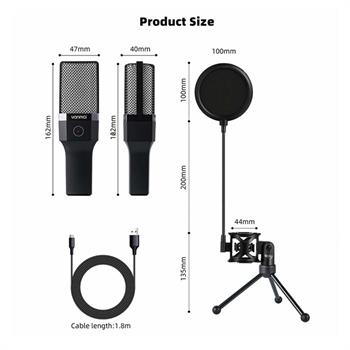 میکروفون استودیویی یانمای مدل X1R RGB - 4