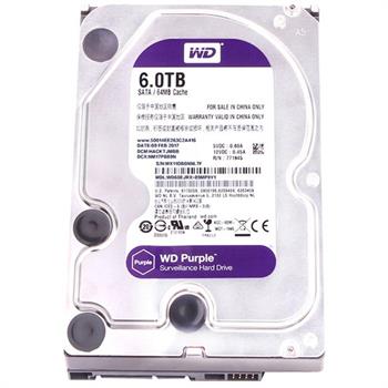 هارد دیسک اینترنال وسترن دیجیتال مدل Purple WD60EJRX با ظرفیت 6 ترابایت