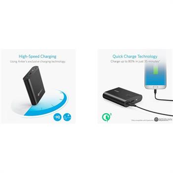 شارژر همراه انکر مدل A1316 PowerCore With Quick Charge 3.0 با ظرفیت 13400 میلی آمپر ساعت - 3