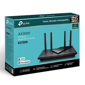 روتر Wi-Fi 6 دو بانده تی پی لینک  مدل Tp-Link Archer AX55 AX3000 Dual Band Gigabit   - 4