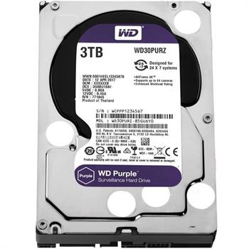 هارددیسک اینترنال وسترن دیجیتال سری Purple مدل WD30PURZ ظرفیت 3 ترابایت