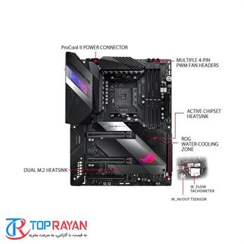 مادربرد ایسوس مدل ROG Crosshair VIII Hero WI-FI - 6