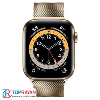 ساعت هوشمند اپل سری 6 طلایی مدل Milanese Loop 44mm - 3