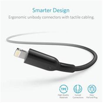 کابل و مبدل انکر ANKER Lightning cable Anker PowerLine DURA II model with a length of 0.9 - 8