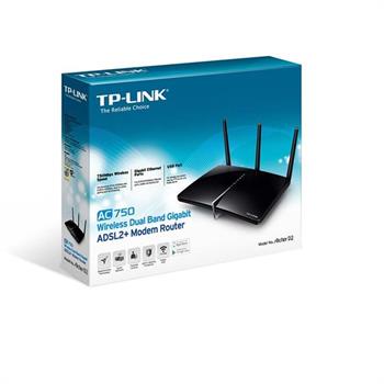 مودم روتر +ADSL2 بی‌سیم و دوباند تی پی لینک مدل Archer D2 AC750 - 5