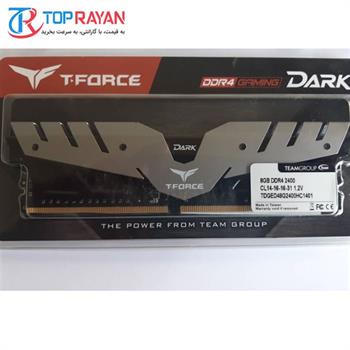 رم دسکتاپ DDR4 تک کاناله 2400 مگاهرتز CL14 تیم گروپ مدل T-Force Dark ظرفیت 8 گیگابایت - 2