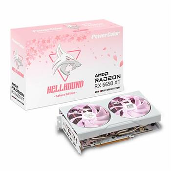 کارت گرافیک پاور کالر PowerColor Hellhound Sakura Radeon RX 6650 XT 8GB