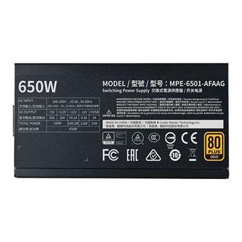پاور 650 وات کولر مستر MWE GOLD 650 V2 Gold Full Modular - 5