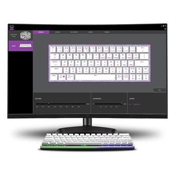  کیبورد مکانیکال گیمینگ با سیم و بی سیم کولرمستر SK622 SILVER  - 5