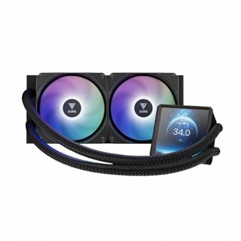 فن خنک کننده مایع پردازنده گیم دیاس مدل AURA GL240 LCD ARGB BLACK - 3