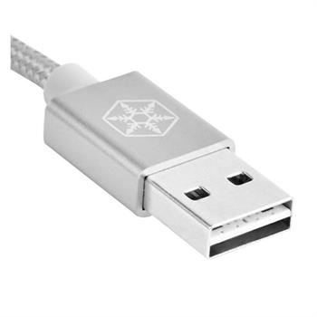 کابل تبدیل USB به Micro USB سیلوراستون مدل CPU01S طول 0.5 متر - 4