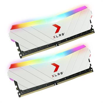 رم سفید پی‌ ان‌ وای 16 گیگابایت PNY XLR8 RGB white 3200MHz D4 - 3